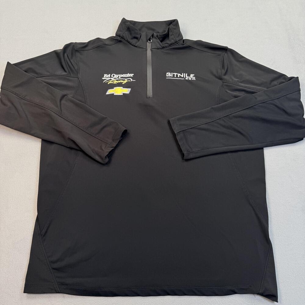 Ed Carpenter Racing Jacket Mens Large Black IndyCar Chevrolet Marwin Pullover